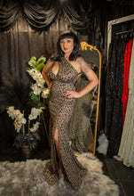 Load image into Gallery viewer, The Starlet Affair Gown- Golden Leopard