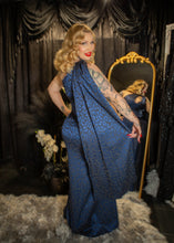 Load image into Gallery viewer, The Starlet Affair Gown- Moonlight Blue Leopard