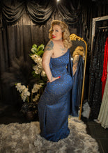 Load image into Gallery viewer, The Starlet Affair Gown- Moonlight Blue Leopard