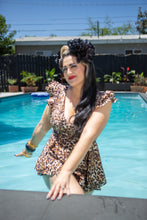 Load image into Gallery viewer, Our Temptress Playsuit In Leopard Print
