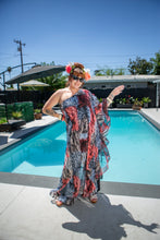 Load image into Gallery viewer, The Glamorous Wild Print Caftan Jumpsuit