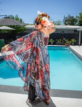 Load image into Gallery viewer, The Glamorous Wild Print Caftan Jumpsuit