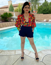 Load image into Gallery viewer, Amarra High-Waisted Shorts Navy