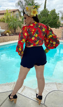 Load image into Gallery viewer, Camila Blouse -  Red with Lemon