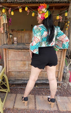 Load image into Gallery viewer, Camila Blouse - Green Tiki Leaves
