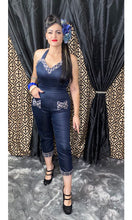 Load image into Gallery viewer, Lady de Jumpsuit in Denim with Plaid Accents