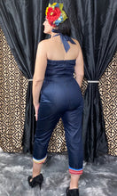 Load image into Gallery viewer, Lady de Jumpsuit in Denim with Serape Accents