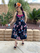 Load image into Gallery viewer, Katharina Dress- Floral  with Magenta Pink