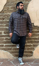 Load image into Gallery viewer, Don Muerto Long Sleeve Chevelle Shirt in Multi Browns Flannel