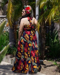 Vivian Tropical  Gown/Dress Navy