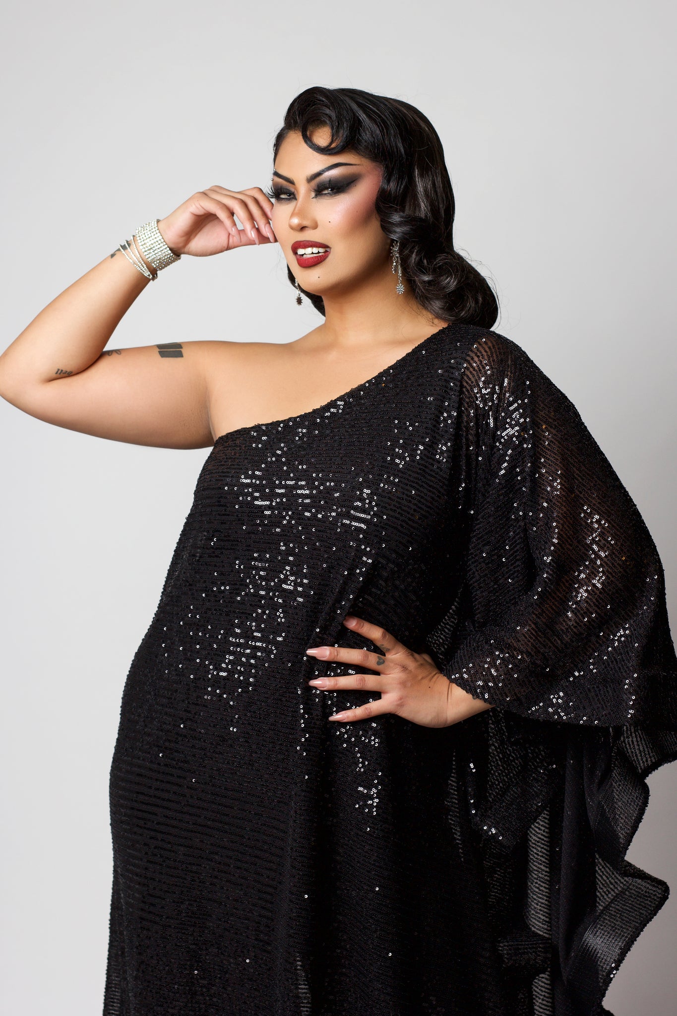 The Glamorous Sequin Caftan Jumpsuit – Lady De Couture The Glamorous Sequin Caftan Jumpsuit – Lady De Couture