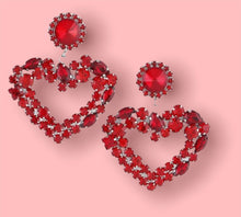 Load image into Gallery viewer, A little, A Lot Glam Heart Earring
