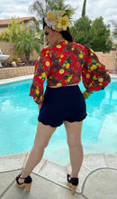 Load image into Gallery viewer, Camila Blouse -  Red with Lemon
