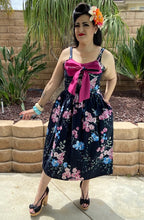 Load image into Gallery viewer, Katharina Dress- Floral  with Magenta Pink
