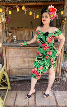 Load image into Gallery viewer, Valentina Dress - Tropical Leaves
